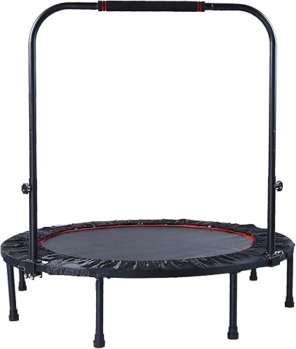 folding trampoline with handle