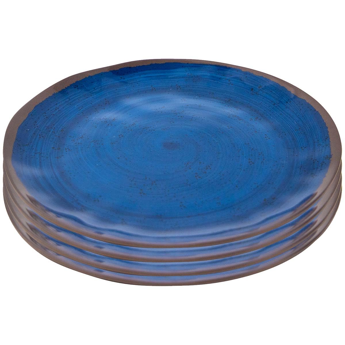 BC Plato de desayuno Halo Azul 4pcs