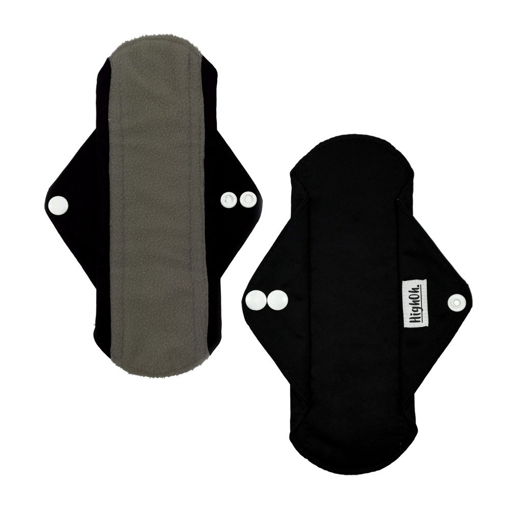 Period Starter Pad | Soft Washable Charcoal Bamboo Menstrual Pad | Bladder Support & Incontinence Pad | Reusable Sanitary Napkin | 1 Medium Flow Pad