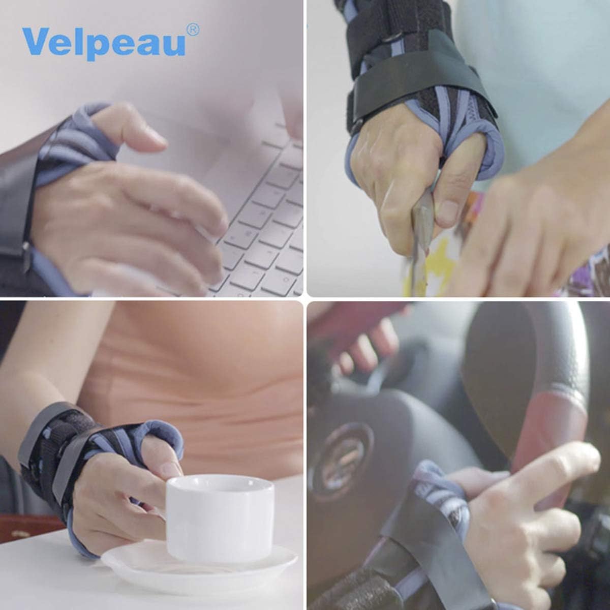 Velpeau Wrist Brace with Thumb Spica Splint for De Quervain's Tenosynovitis, Carpal Tunnel Pain, Stabilizer for Tendonitis, Arthritis, Sprains & Fracture Forearm Support Cast (Regular, Right Hand-M): Health & Personal Care