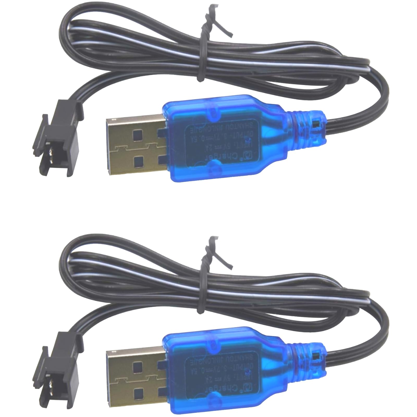 Photo 1 of 2 PackUniversal 3.7V USB Charger Cable with SM-2P Plug for Mini RC Cars, Boats, Trucks & 1S Li-ion/Li-Po Battery