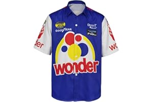 ISIDIOM Ricky Bobby Shirt Talladega Nights Short Sleeve Shirt Men's Short Sleeve Shirt