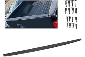 ECOTRIC Tailgate Molding Cap Top Cover Compatible with 2007-2013 Toyota Tundra Tailgate Spoiler Protector W/Retainers Replace