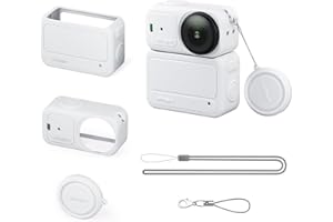 Coyktonty Silicone cover Set for DJI Osmo Nano Camera, Anti-loss Strap/Lanyard/Slicone case for Silicone cover*2/Lens cap (Gr