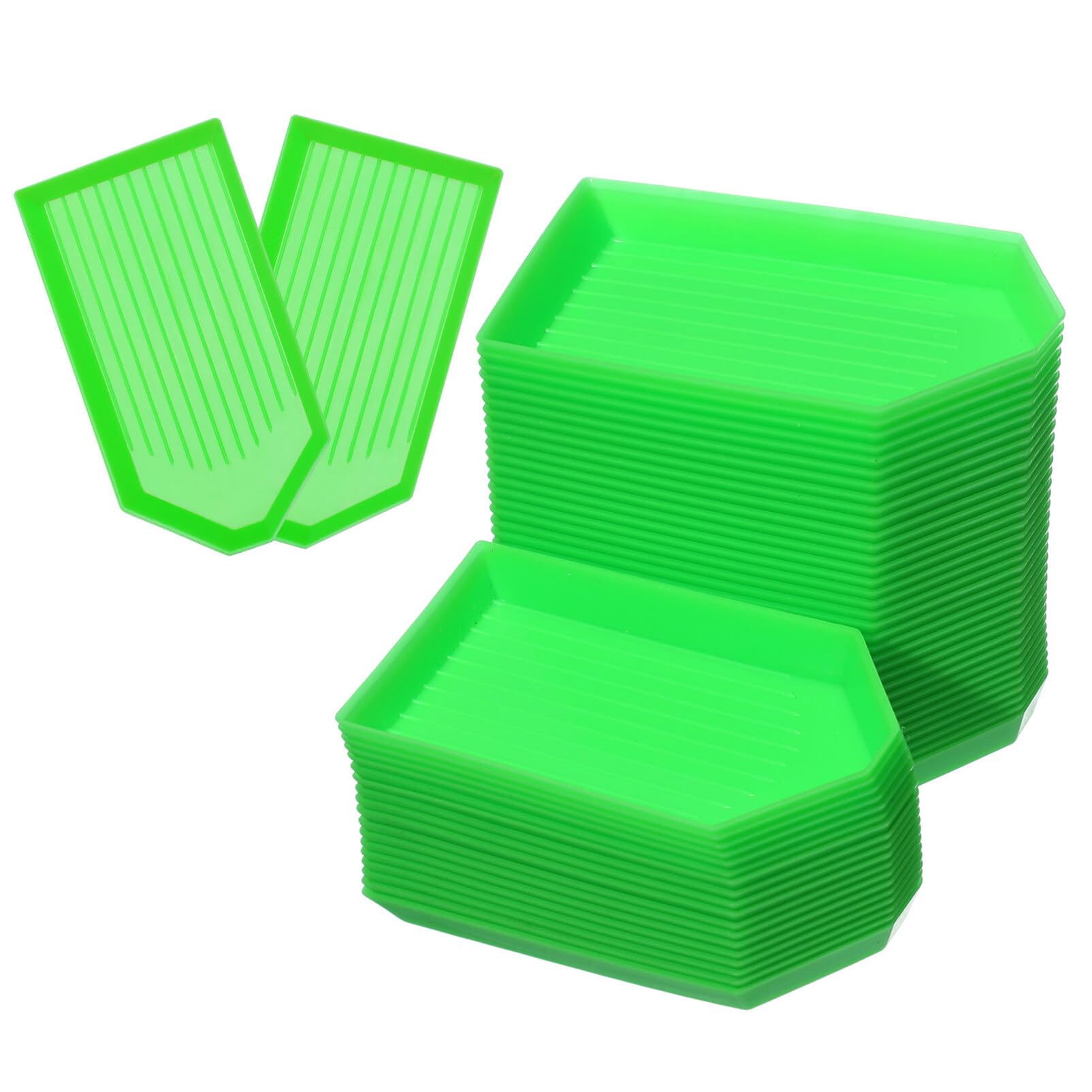 TEHAUX Rhinestone Sorting Tray 3.54X1.89 Inch Bead Sorting Tray for Diamond Art Crafts Big Point Drill Plate Holder for Diy Jewelry Making