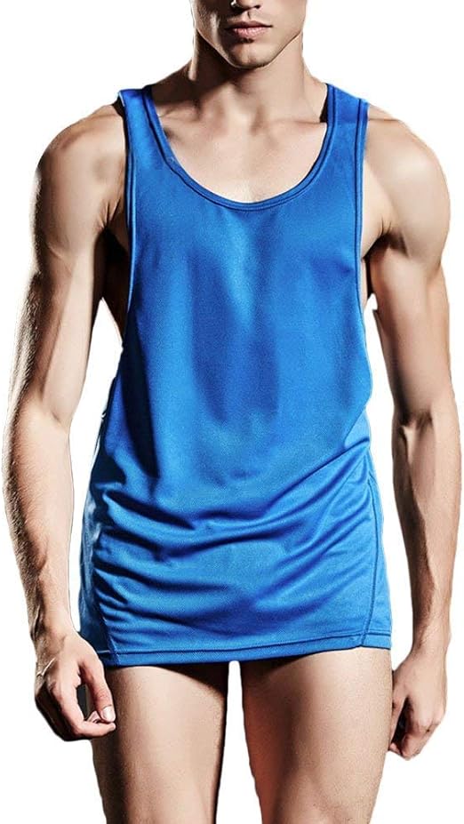 Mens Gym Vest Mens Soft Gym Simple Vest Estilo Underwear Base Layer