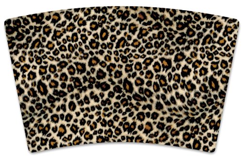 Mugzie 873-SHA"Small Leopard Spots" Cocktail Shaker with Insulated Wetsuit Cover, 16 oz, Black
