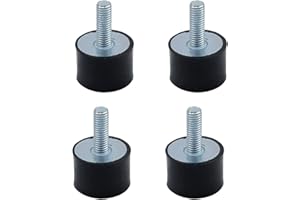 MY MIRONEY 30mm x 20mm Anti-Vibration Rubber Isolator Mounts Shock Absorber with M8 x 23mm Studs Pack of 4
