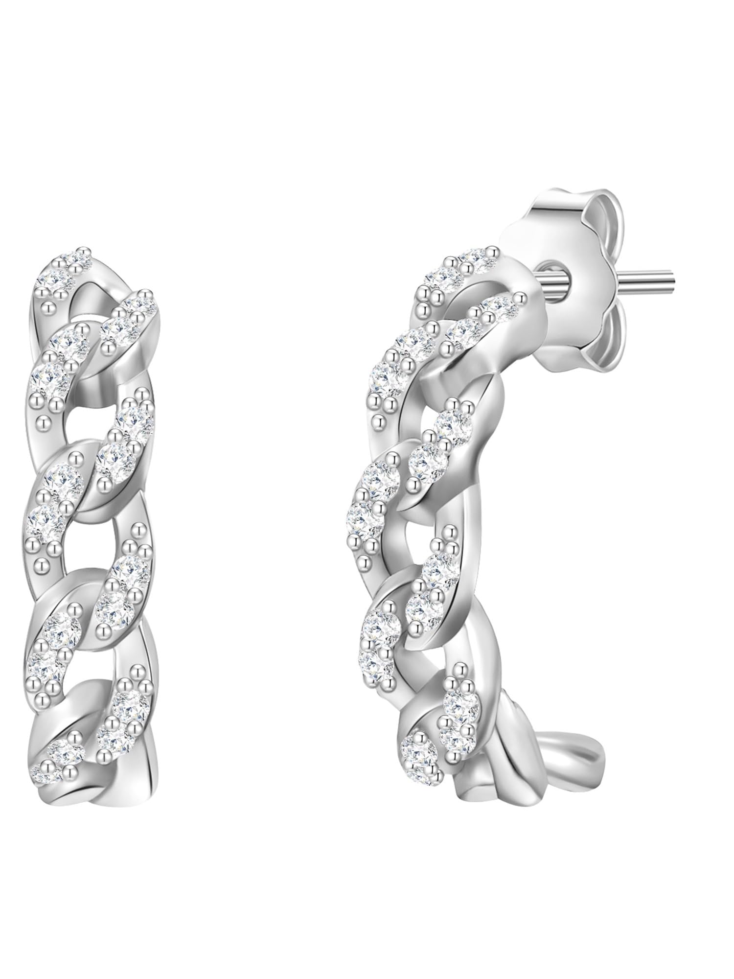 Glanzstücke München Female 925/- Sterling Silver Zirconia Hoop earring