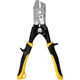 HURRICANE Sheet Metal V Notcher, Manual Hand Notcher Tool for HVAC Ductwork, Roofing &amp; Gutters, Cuts 30&deg; V-Notch in 24-Gauge Steel, with Safety Lock