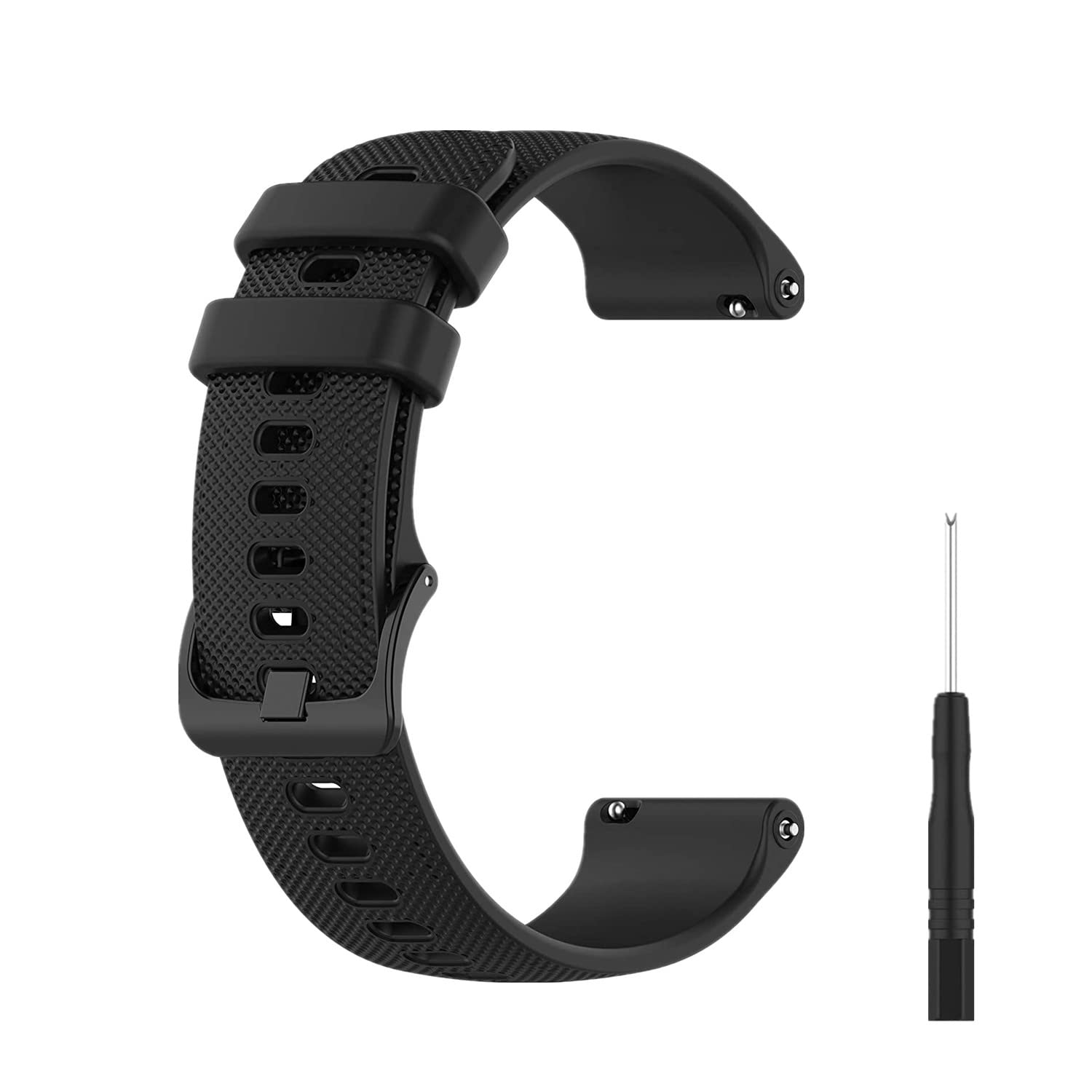 Muovrto Silicone Replacement Strap for Garmin Forerunner 745/ Forerunner 955/Forerunner 965,Outdoor Sport Watch Strap Band