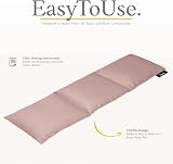 Qomfor Microwavable Wheat Bag Pink 3-Chamber Heat Pad 46x12 cm view 3