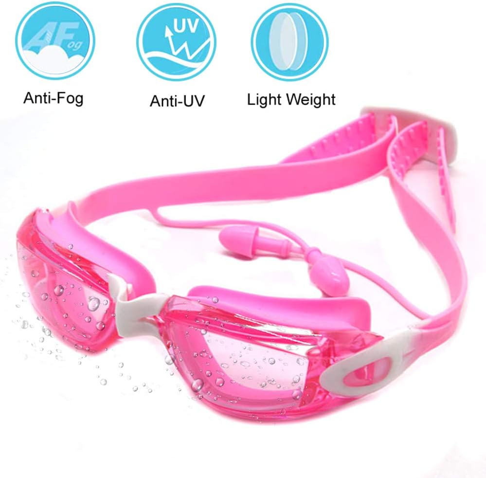 Kids Swim Goggles, Swimming Goggles for Kids Age 4-16 Boys and Girls