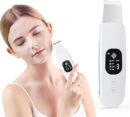 Amazon ウォーターピーリング 超音波 美顔器 超音波ピーリング スマートピール 超音波振動 Ems 微電流 イオン導入 イオン導出 毛穴ケア 黒ずみ 角栓 角質 皮脂 落とす 清潔 美肌 Usb充電式 ギフト 日本語説明書付き Yajon 美顔器 美容器