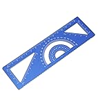 Zotemo 4-in-1 Geometry Set, Metal Math Ruler