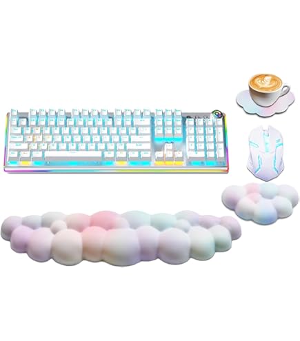 PATIKIL Cloud Repose-poignet Pour Clavier - Tapis De Souris Ergonomique