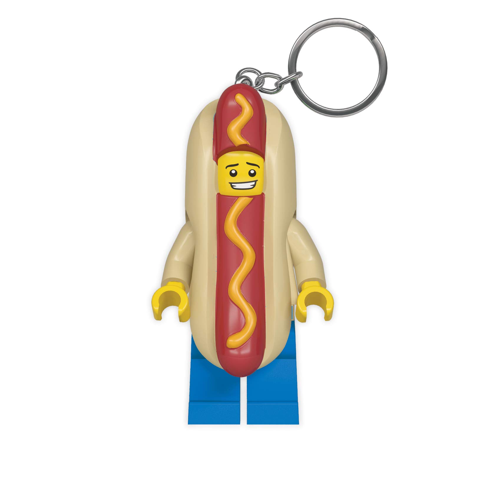 LEGO Minifigures Large 3 Inch Tall Figure Keychain Light - Hot Dog Man (KE119H)
