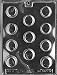 Cybrtrayd Life of the Party AO032 Medium Peanut Butter Cup Chocolate Candy Mold in Sealed Protective Poly Bag Imprinted with Copyrighted Cybrtrayd Molding Instructions