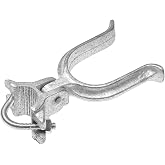 1-7/8" x 2-7/8" (3") Chain Link Fence Gate Fork Latch - Commercial Heavy Duty - Malleable - Galvanized Gate Latch with Hole for Padlock