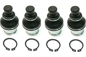 ATV PARTS CONNECTION Precision Full Ball Joint Set for Arctic Cat 0405-115, 0405-483, Upper & Lower, Set of 4, Exact Fit, Corrosion Resistant, Low-Friction, Pre-Greased, ATVPC