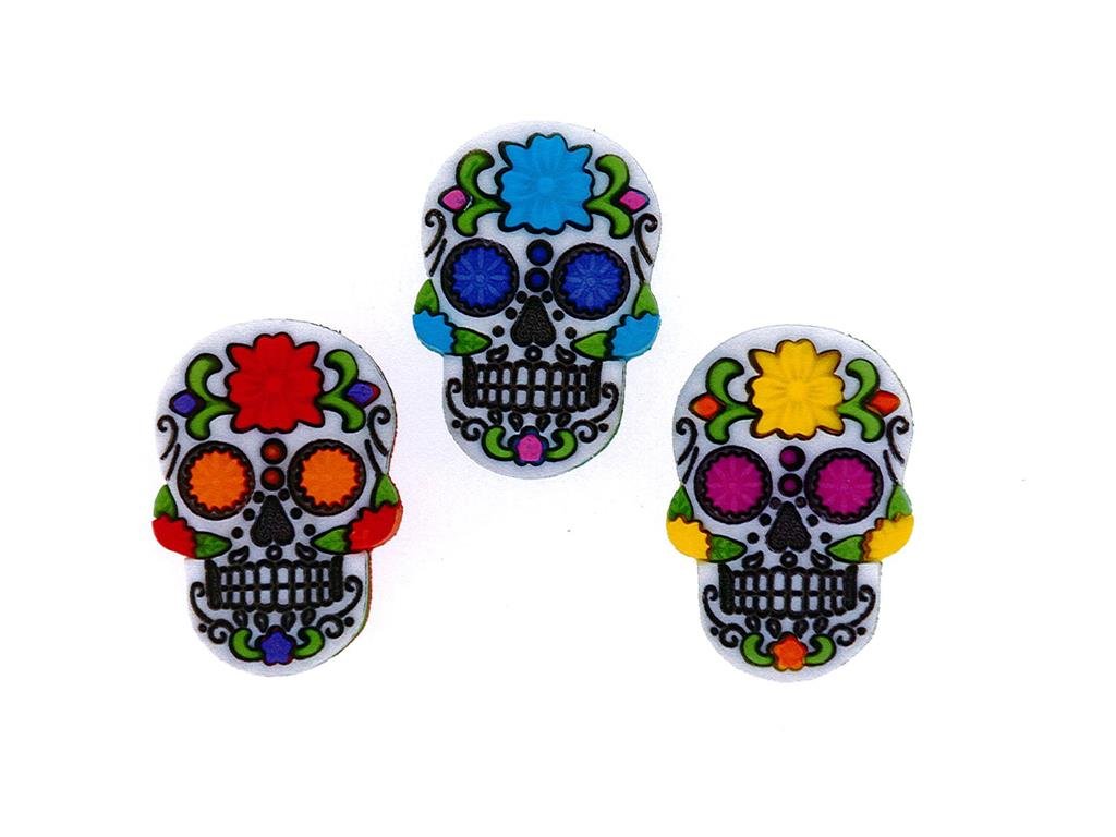 Jesse James Buttons Sugar Skulls