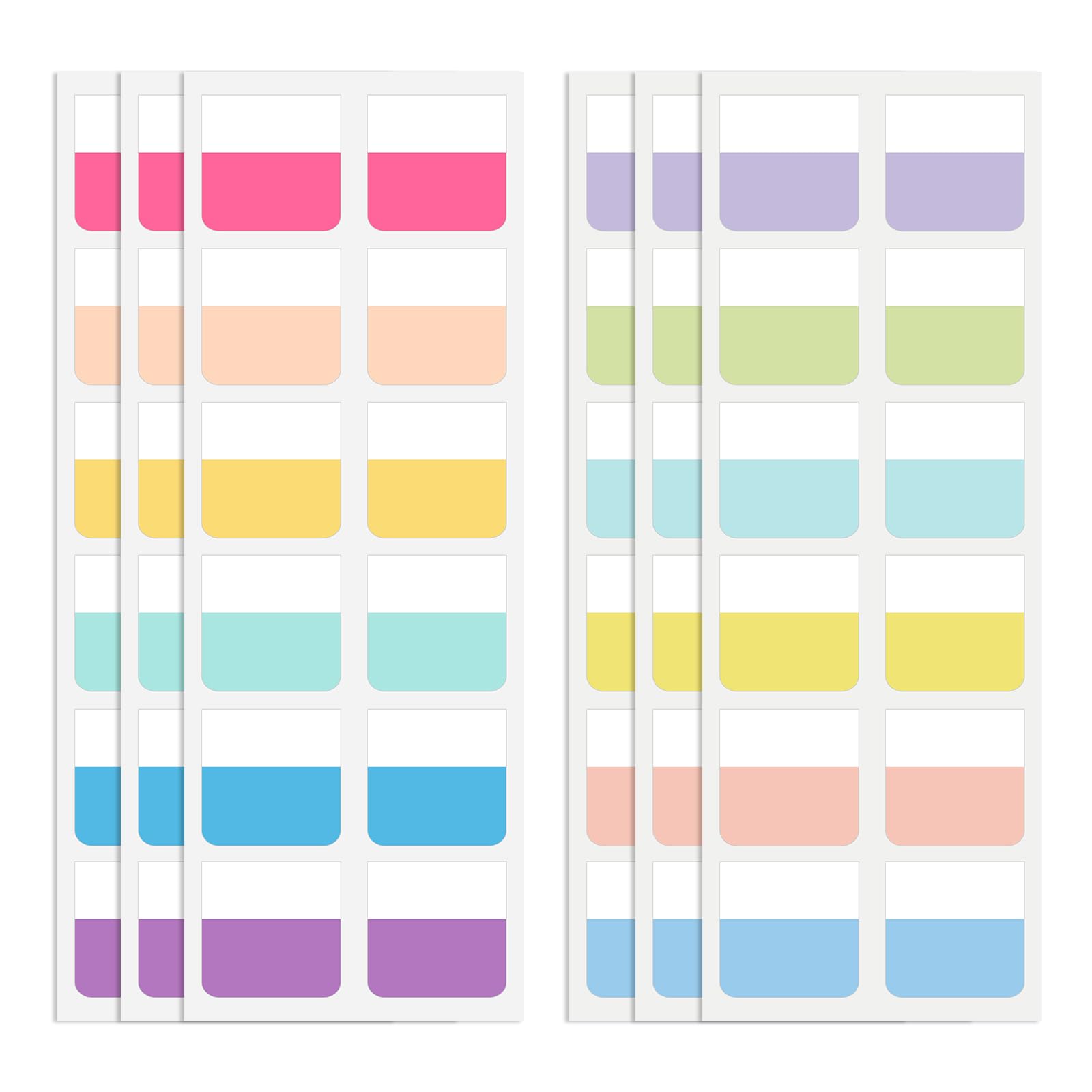 Photo 1 of 240 Pcs 1Inch Sticky Index Tabs, Colored Book Sticky Tabs for Notebooks, Repositionable Page Tabs for Notebooks File Classification
