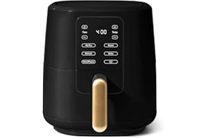 Air Fryer, 4-Qt Family Size, One-Touch Digital Control Presets, French Fries, Chicken, Meat, Fish, Nonstick Basket,Countertop
