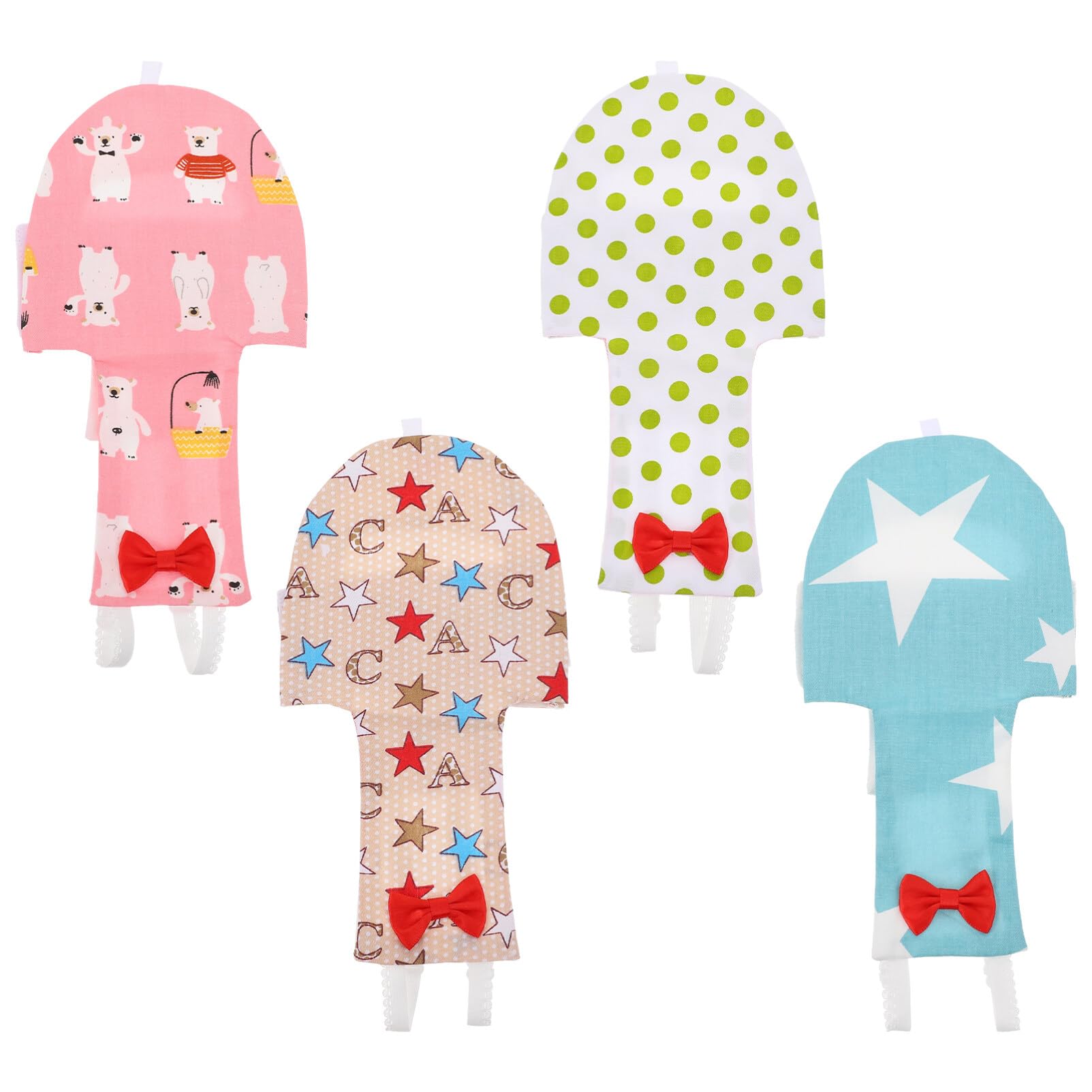 Cute Sets 4pcs Bird Diaper Parrot Flight Suit Parrot Diaper Bird Clothing Parrot Clothes for Cockatiel Parakeet Pigeon Pet Supplies