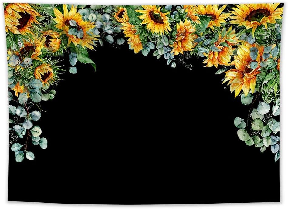 Searster$ Tapiz de Girasoles Retro para Colgar en la Pared Flores y
