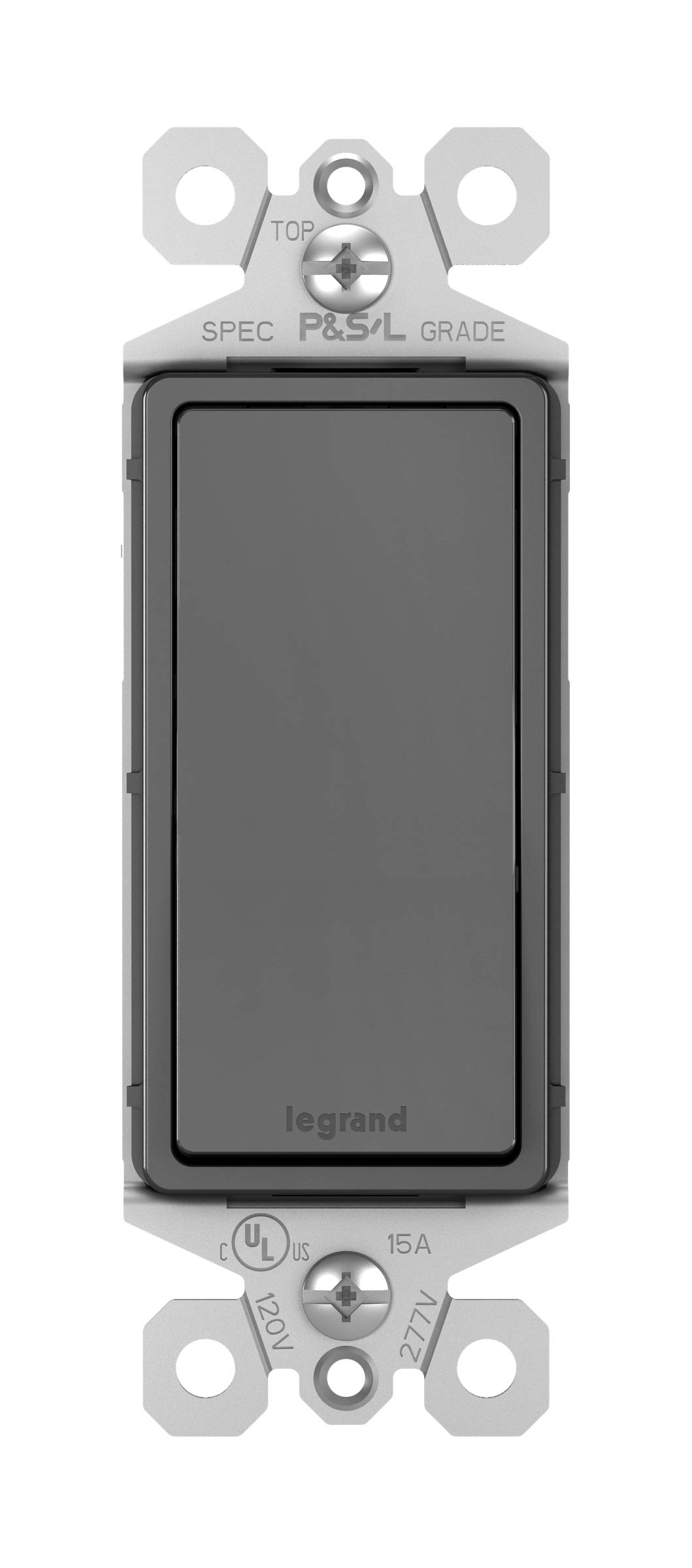 Legrand radiant TM873BKCC10 15 Amp Rocker Wall