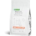 Nature's Protection Superior Care White Dogs Grain-Free Dry Dog Food - High Protein, Tear Stain Dog Food for Small & Mini Breeds Light Coated Adult Dogs, Fresh Pet Meal, Salmon, 3.3 lb