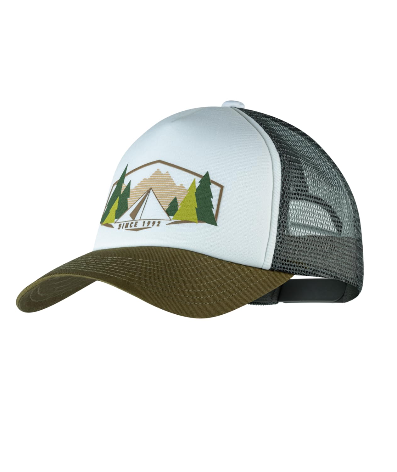 Buff®| Cap Trucker Adjustable, Comfortable, Breathable, Quality, Modern, Outdoor Man Women White