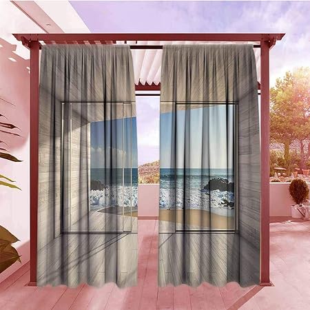 Amazon Com Dggo Outdoor Patio Curtains Beach House Modern Lounge
