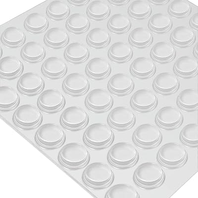 Shintop Rubber Feet Pads 128 Pcs Clear Bumpers Self-Adhesive Cylindrical