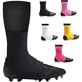 QHANSHIEE Spats Football Cleat Covers,Youth Cleat Covers Football,Bike Cleat Covers,Football Cleat Covers Keeps Dirt/Turf Debri Out,Cleat Sleeves for Football Soccer Lacrosse Youths Adults
