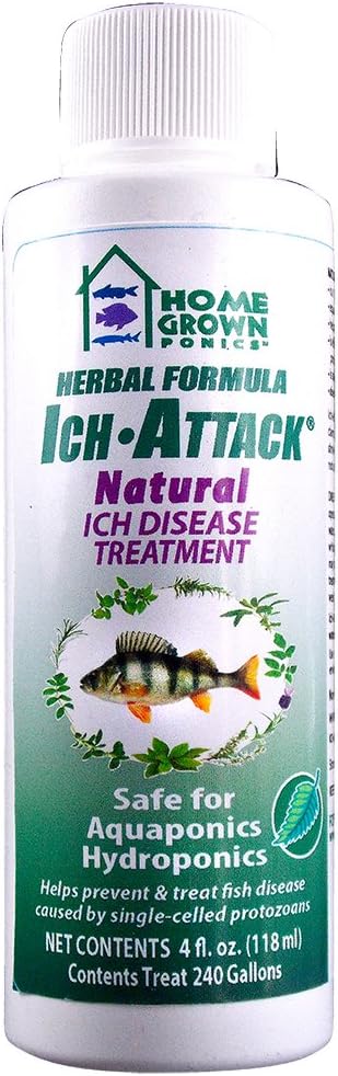 HOME GROWN PONICS #96020 Ich Attack Natural Disease Inhibitor, 4-Ounce