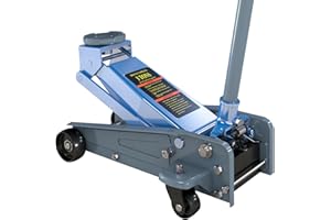 LARBANKE Floor Jack,3 Ton Capacity Fast Lift,Carbon Steel with Wheels car Jack,Heavy Car Floor Jack Max Lift Height 18.15",Providing Stable Support for Various Cars,Blue