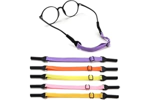 UPIONIC Adjustable Kids Glasses Strap, 5Pcs No Tail Spectacle Straps, Kid's Eyewear Holder Strap For Boy And Girl