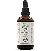 Red Raspberry B120 USDA Organic Tincture | Alcohol-Free Extract, High-Potency Herbal Drops | Certified Organic Red Raspberry (Rubus idaeus) Dried Leaf (4 oz)