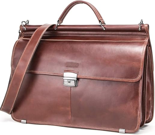 personalized leather briefcase