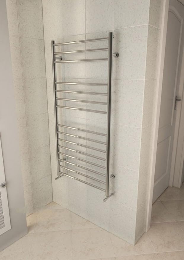 Eastbrook Violla Polished Stainless Steel Heated Towel Rail 1210mm x