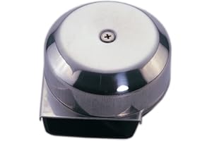 MARINE BOAT STAINLESS STEEL COMPACT ELECTRIC HORN 12V DIAMETER 3" DEPTH 2"