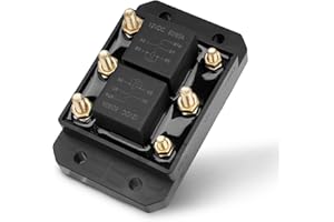 JURPLIX Forward and Reverse Relay Module 12V 60A/80A Compatible with Tarp Motor, Winch Motor, Snow Plow, Lift, Crane, Intake/Exhaust Fans and Vents, Reversing Motor Equipment Replaces# 5541100, 24452
