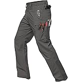 MANSDOUR Men's Ripstop Stretch Work Pants Lightweight Water Resistant Flex Cargo Pants Regular Fit EDC Utility Tactical Pants