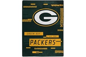 NORTHWEST ENTERPRISES NFL Digitize Design Plush Raschel Thow Blanket, 60"x80" (Green Bay Packers)