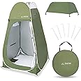 TRATHM Camp Shower Tent Pop Up Changing Tent Privacy Shelter for Portable Toilet & Bathroom
