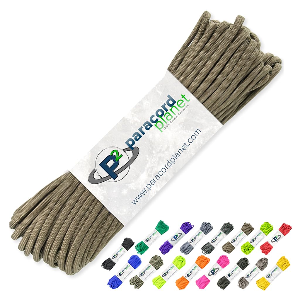 PARACORD PLANET 100' Hanks Parachute 550 Cord Type III 7 Strand Paracord Top 40 Most Popular Colors