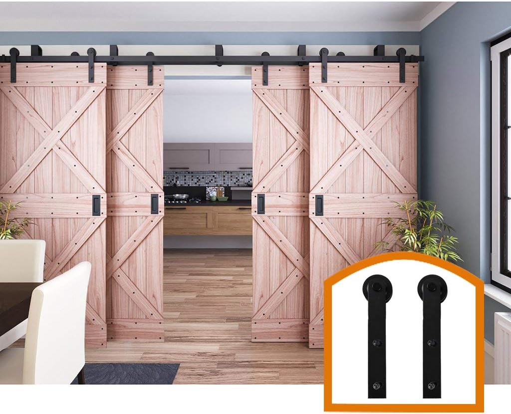 Amazon Com Zekoo 10 Ft Four Doors Sliding Interior By Pass Barn