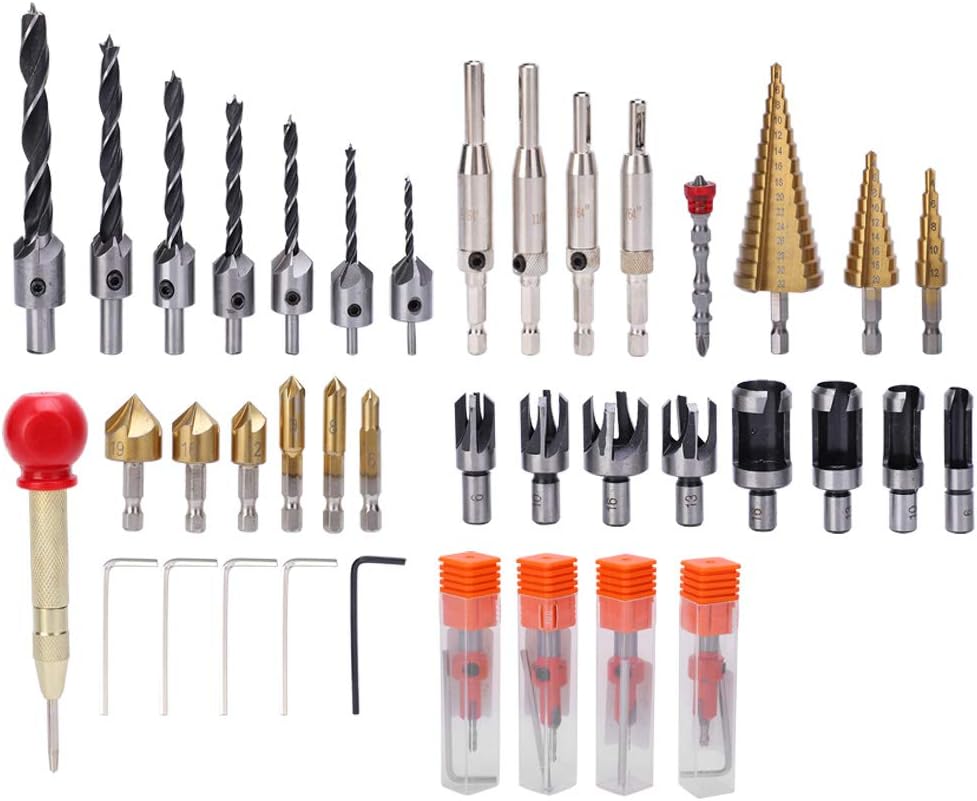 Bits Drill Countersink Alloy Aluminum Tool Drilling Chamfer Woodworking