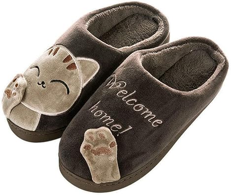 Amazon Baomaba スリッパ ルームシューズ レディース メンズ 可愛い 猫柄 ウサギ柄 洗える あたたかい ルームシューズ もこもこ フワフワ 防寒 厚底 洗える 滑り止め 秋冬用 Baomaba スリッパ ルームシューズ